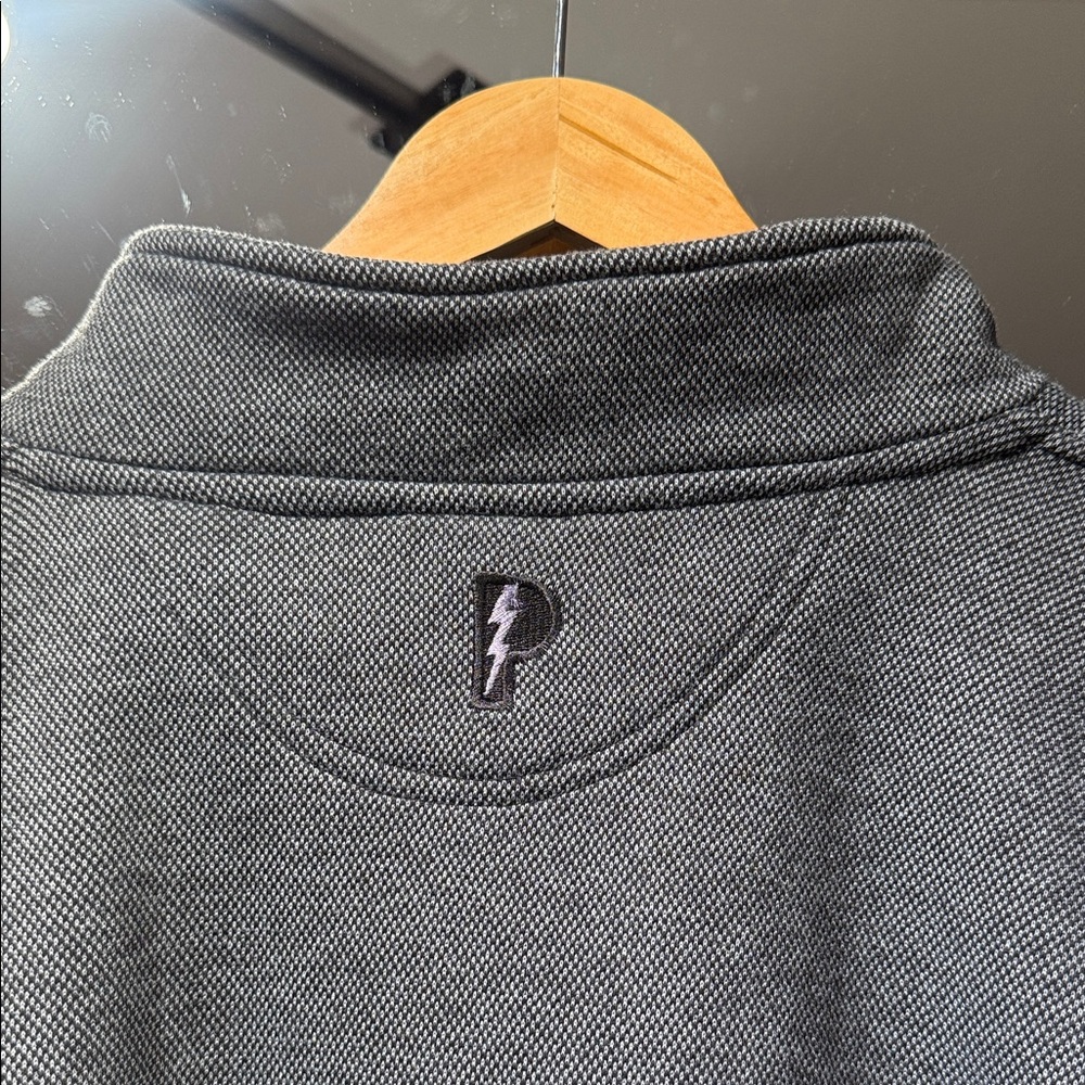 Vintage 90s Pro Player Chicago Bulls Gray Quarter-Zip Sweatshirt - Picture 7 of 8